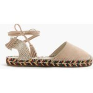 J Crew G4208 BAJA Lace Up Suede Espadrilles Sz 10